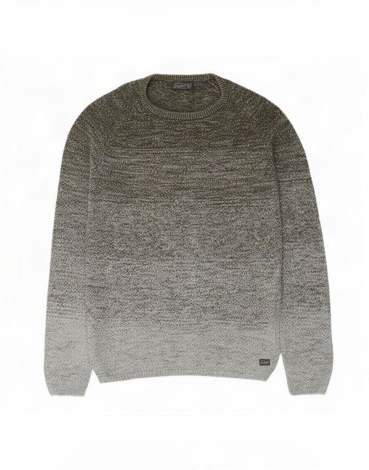 Jack & Jones Maglione da uomo con scollo a barca grande kaki screziato