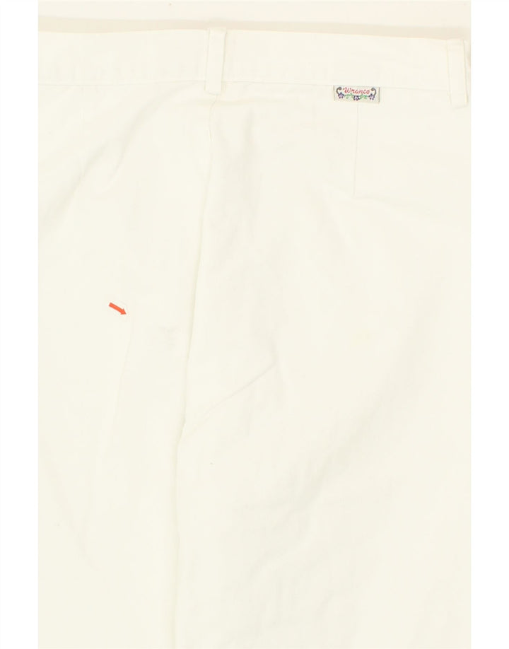 VINTAGE Womens Tapered Cropped Trousers W32 L23 White Vintage Vintage and Second-Hand Vintage from Messina Hembry 