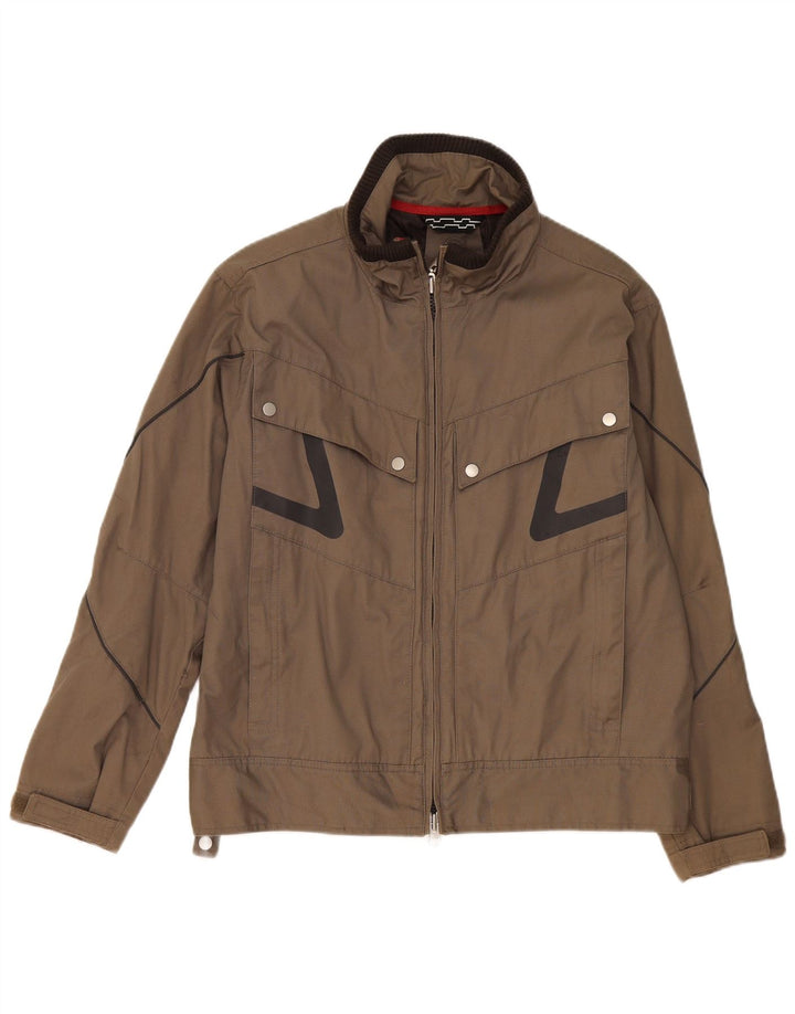 Giubbotto bomber grafico da uomo Volvo UK 38 Cotone color block grigio medio