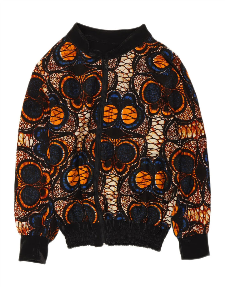 Giubbotto bomber da donna con motivo astratto VINTAGE UK 14 medio multicolore