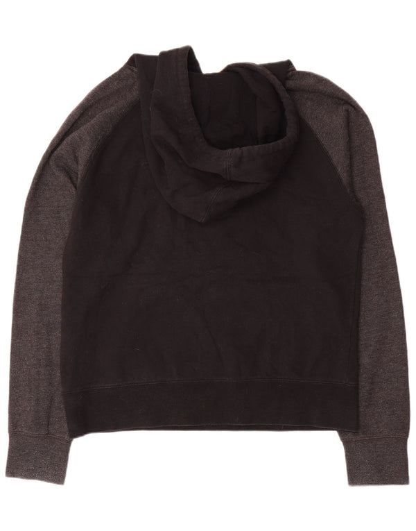 Felpa con cappuccio grafica da donna Hurley UK 16 Large in cotone color block nero