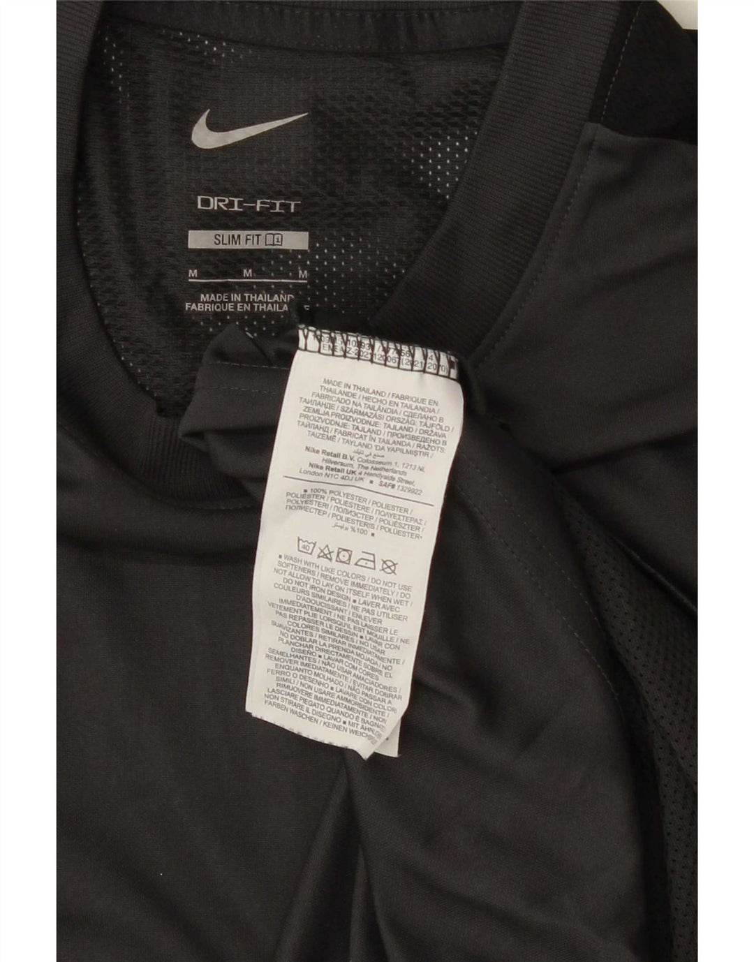 T-shirt Nike da uomo Dri Fit Slim Top in poliestere color block grigio medio