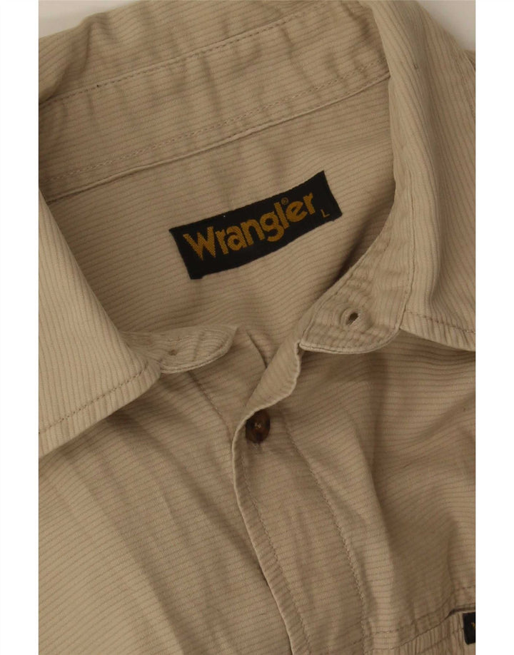 Camicia da ragazzo Wrangler 14-15 anni Gessato beige grande