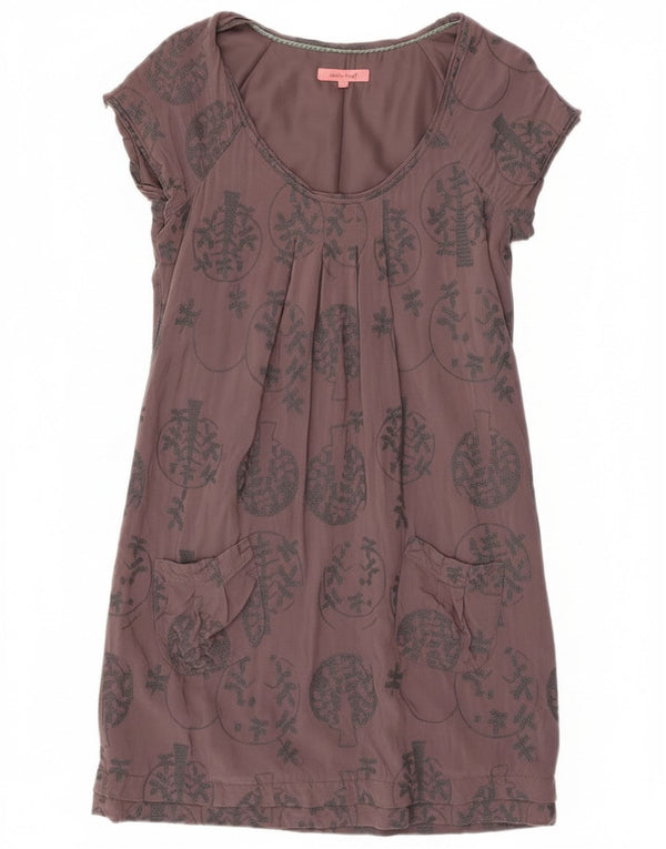 Abito tubino da donna White Stuff UK 10 Piccolo viscosa floreale grigia