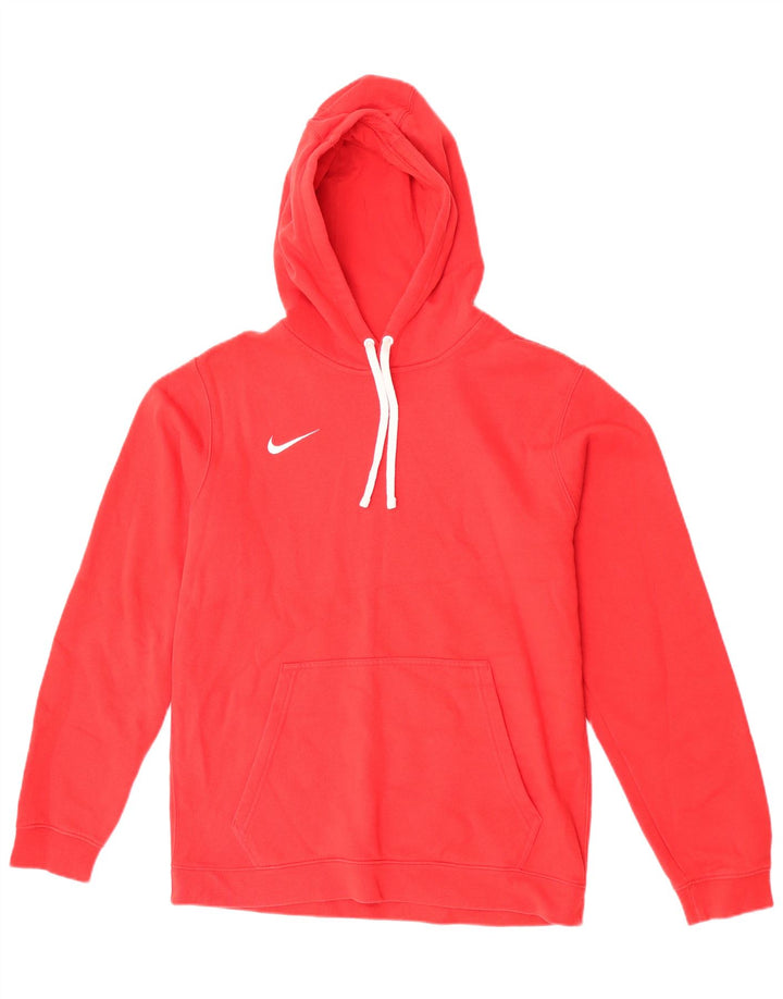 Maglia con cappuccio Nike da uomo in cotone rosso medio