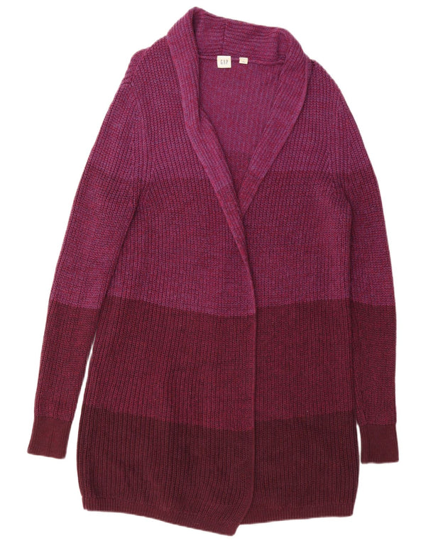Maglione cardigan lungo oversize da donna Gap UK 10 piccolo Borgogna
