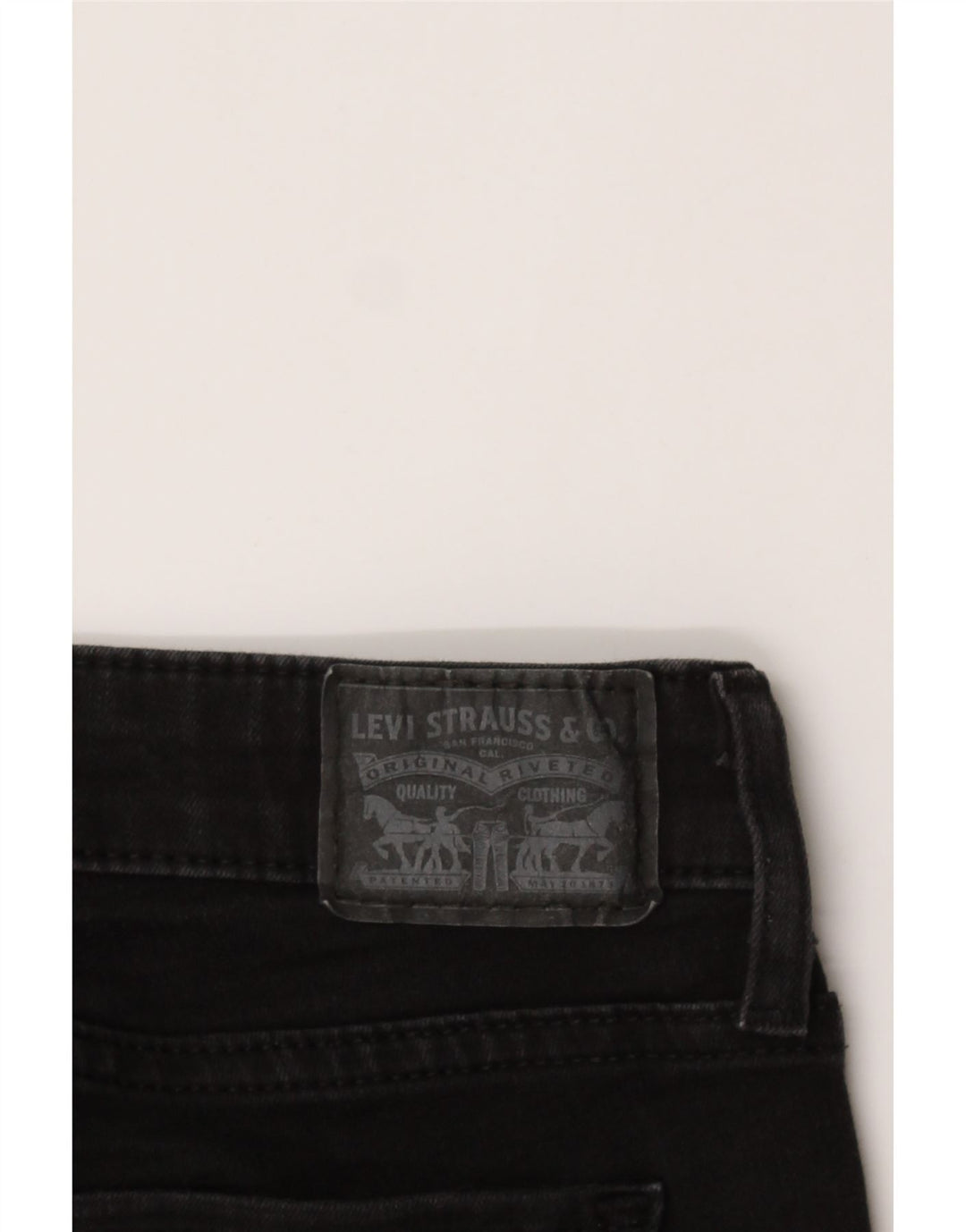 LEVI'S Womens 711 Skinny Jeans W28 L26 Black Vintage Levi's and Second-Hand Levi's from Messina Hembry 