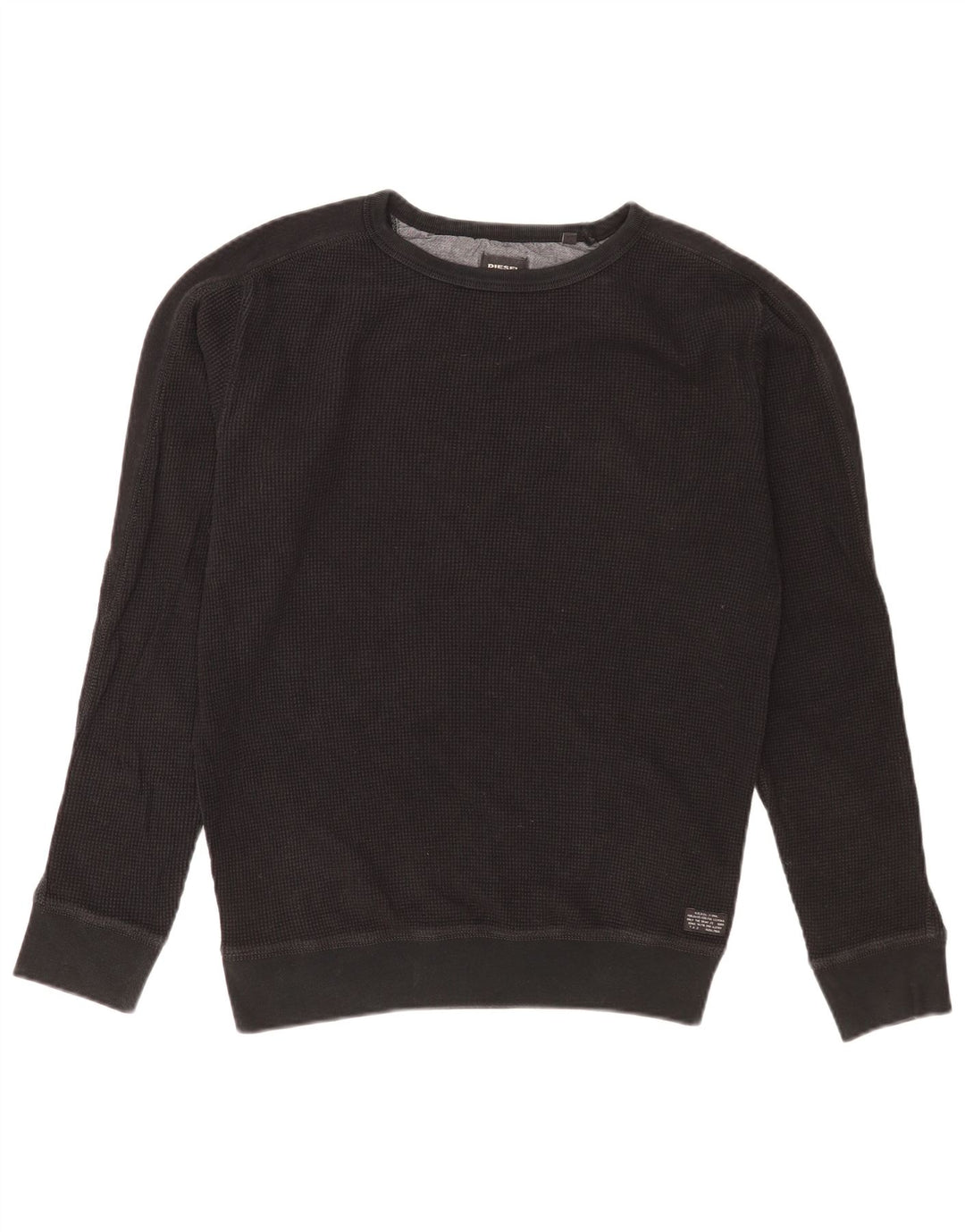 Diesel Felpa Uomo Maglione Cotone Nero Medio
