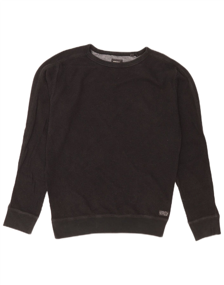 Diesel Felpa Uomo Maglione Cotone Nero Medio