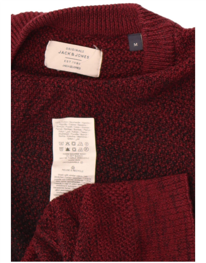 Jack & Jones Maglione da uomo girocollo in cotone color block marrone medio