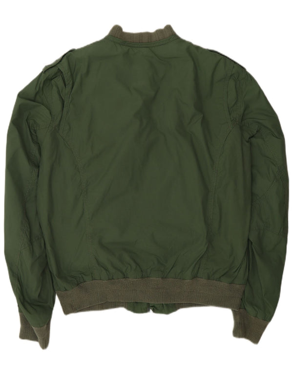 Giacca bomber militare da uomo Diesel UK 42 XL nylon verde