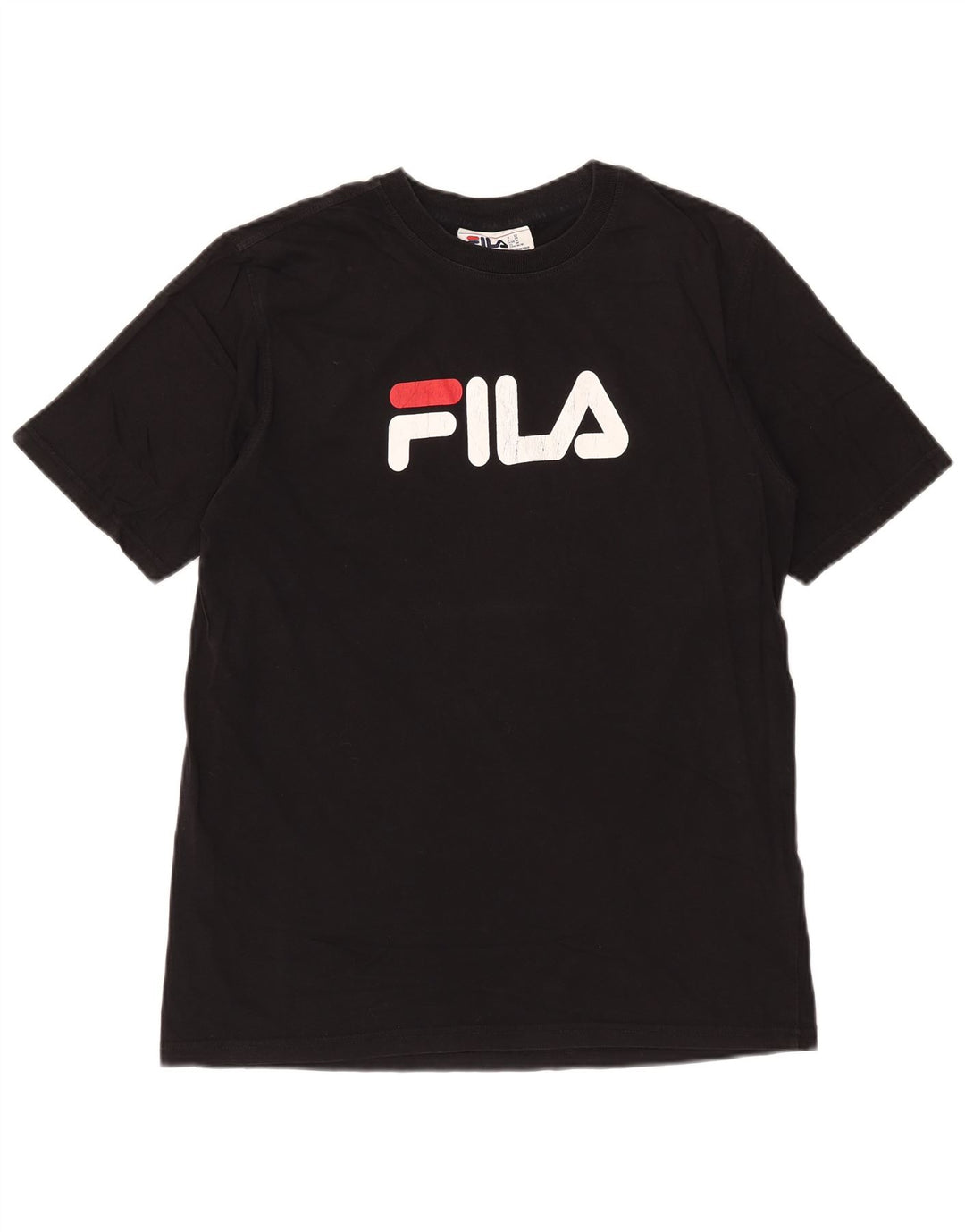 T-shirt grafica da uomo Fila Top in cotone nero medio