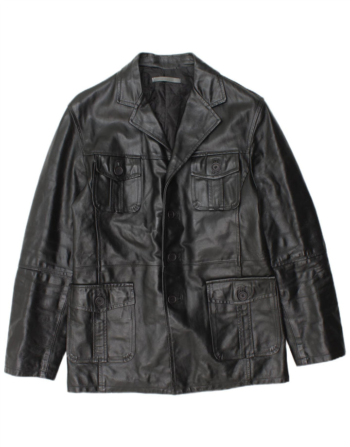 Giacca in pelle da uomo Imperial UK 36 piccola in pelle nera