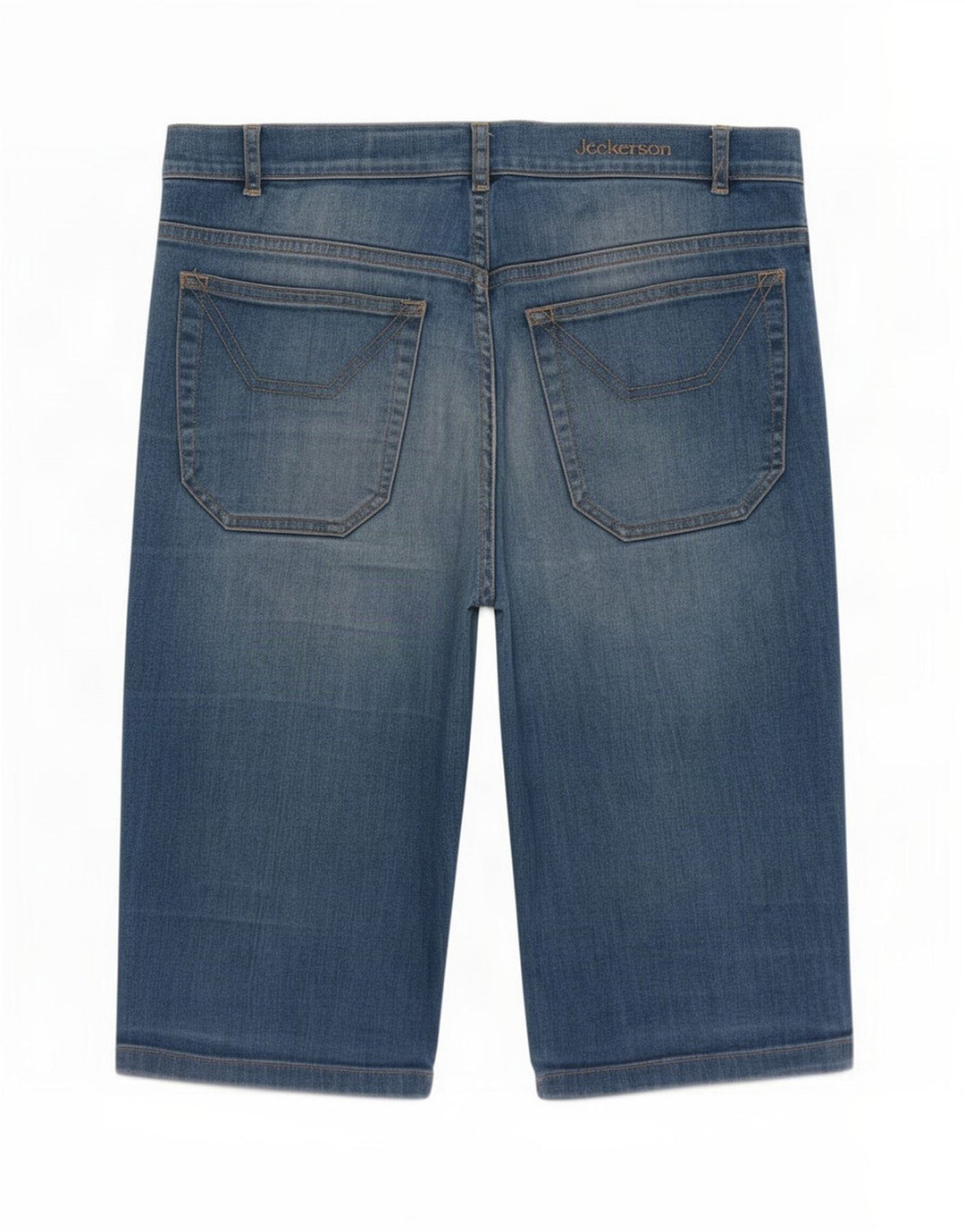 Pantaloncini di jeans Bermuda da donna Jeckerson medi W30 cotone blu