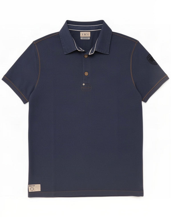 Polo da uomo Blauer XL in cotone blu