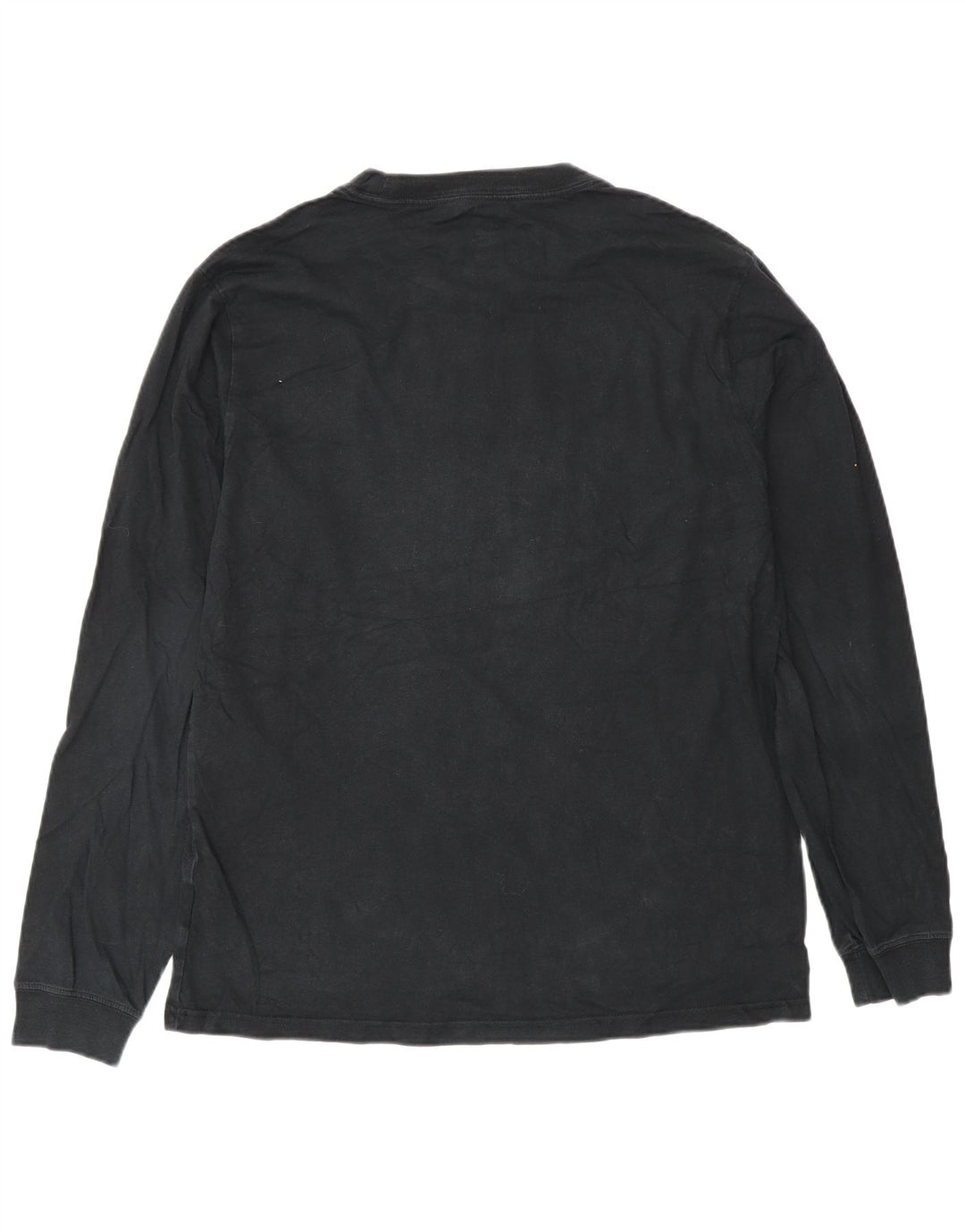 Converse Top da uomo a maniche lunghe in cotone nero medio