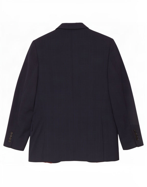 Giacca blazer a 2 bottoni da uomo Marks & Spencer UK 40 media lana blu navy