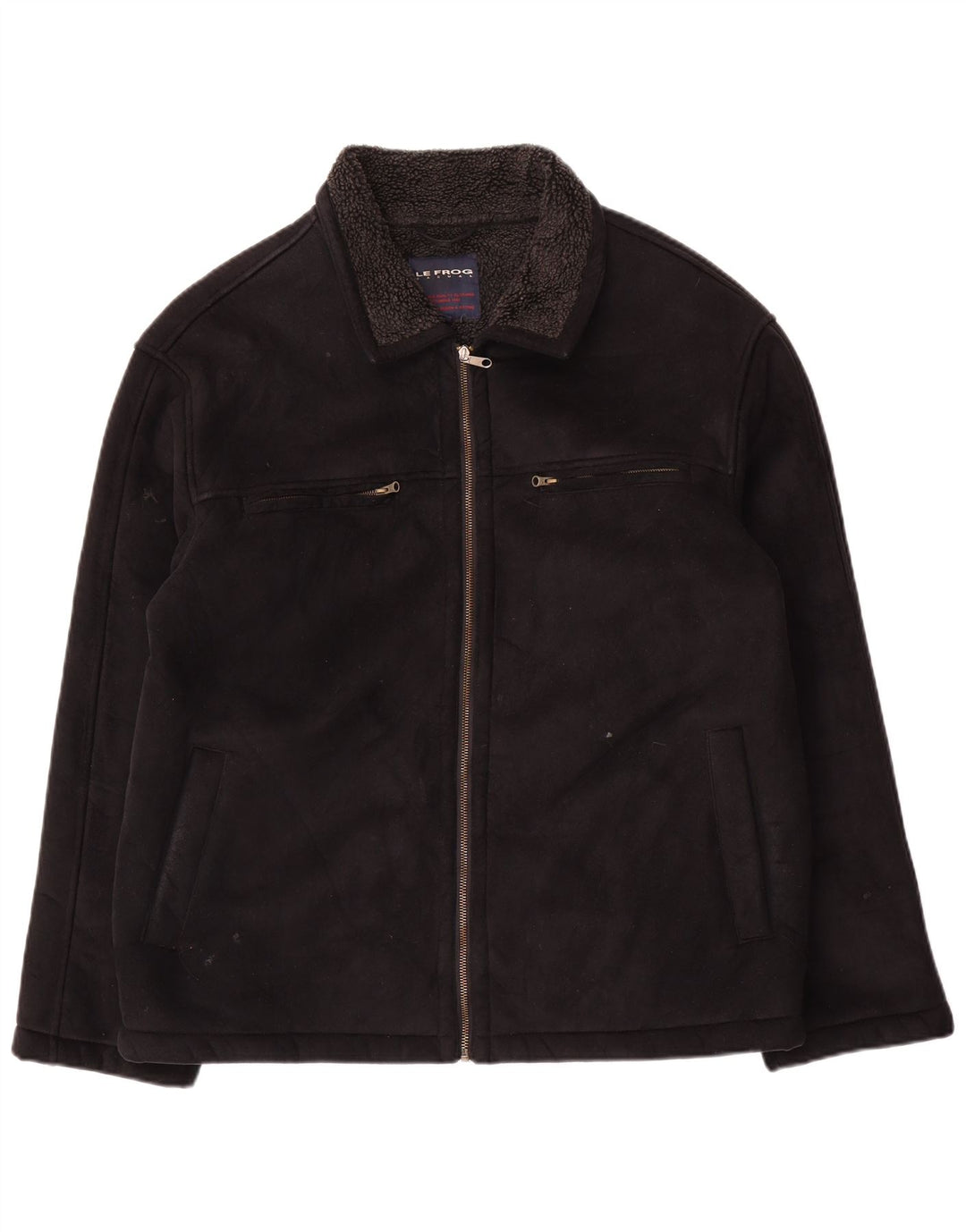 Giacca utility da uomo Le Frog UK 38 poliestere nero medio