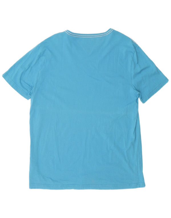 T-shirt grafica da uomo Tommy Hilfiger Top 2XL cotone blu
