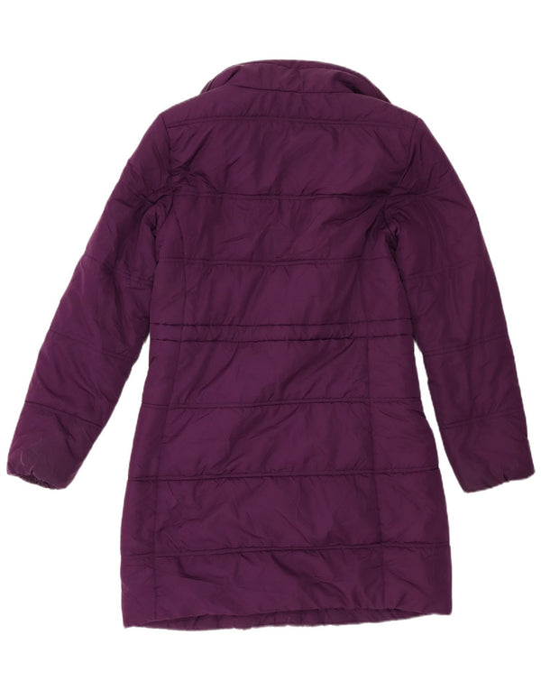 Cappotto imbottito da donna Marks & Spencer UK 10 piccolo poliestere viola