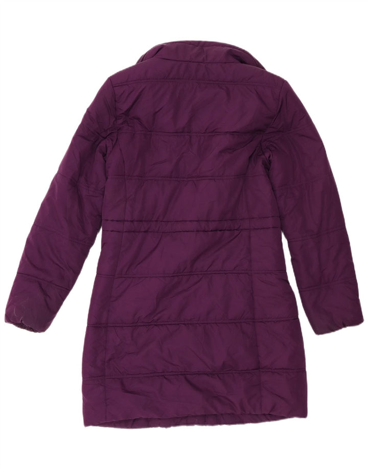 Cappotto imbottito da donna Marks & Spencer UK 10 piccolo poliestere viola