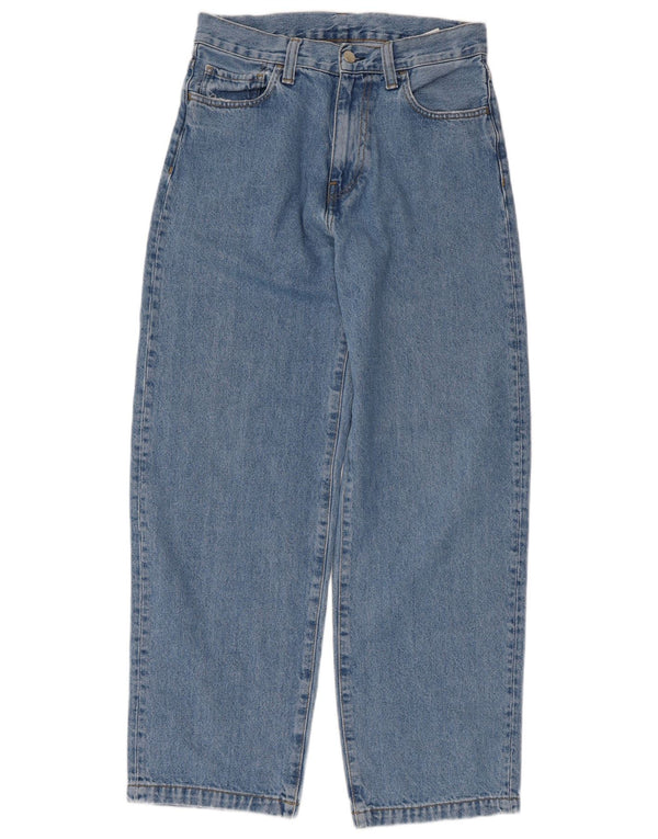 Jeans affusolati a vita alta da donna CARHARTT W27 L28 cotone blu