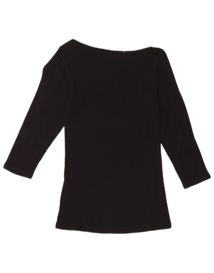 Top Zara Donna Manica 3/4 UK 8 Small Nero