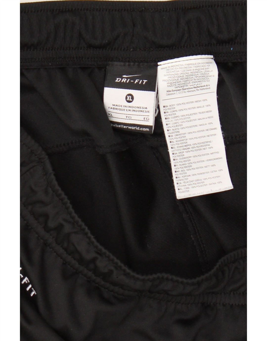 Pantaloncini sportivi Nike Dri Fit da uomo XL in poliestere nero