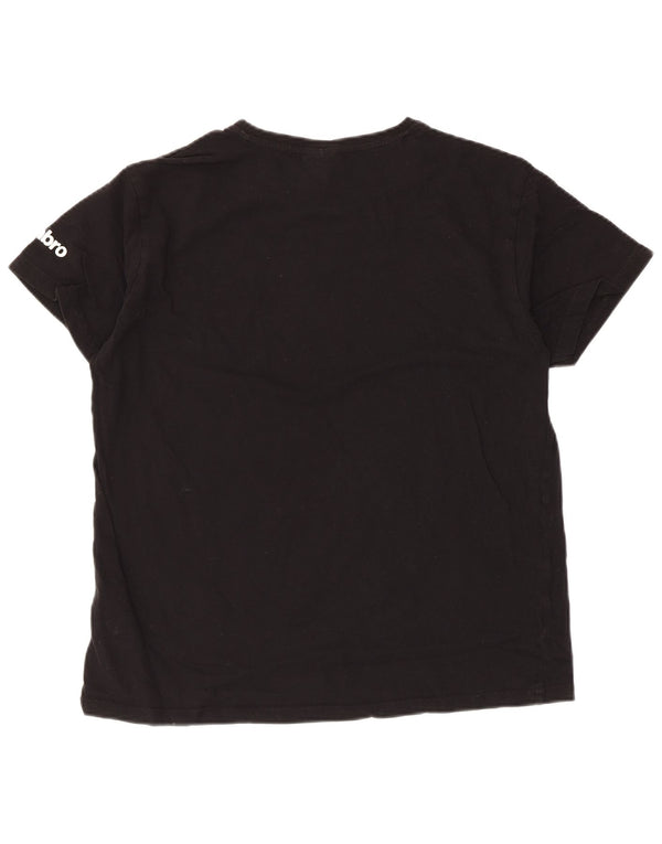 T-shirt da donna Umbro Top UK 16 grande cotone nero