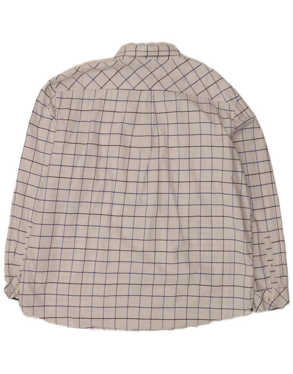 Camicia Joules da uomo vestibilità classica 3XL cotone a quadri bianchi