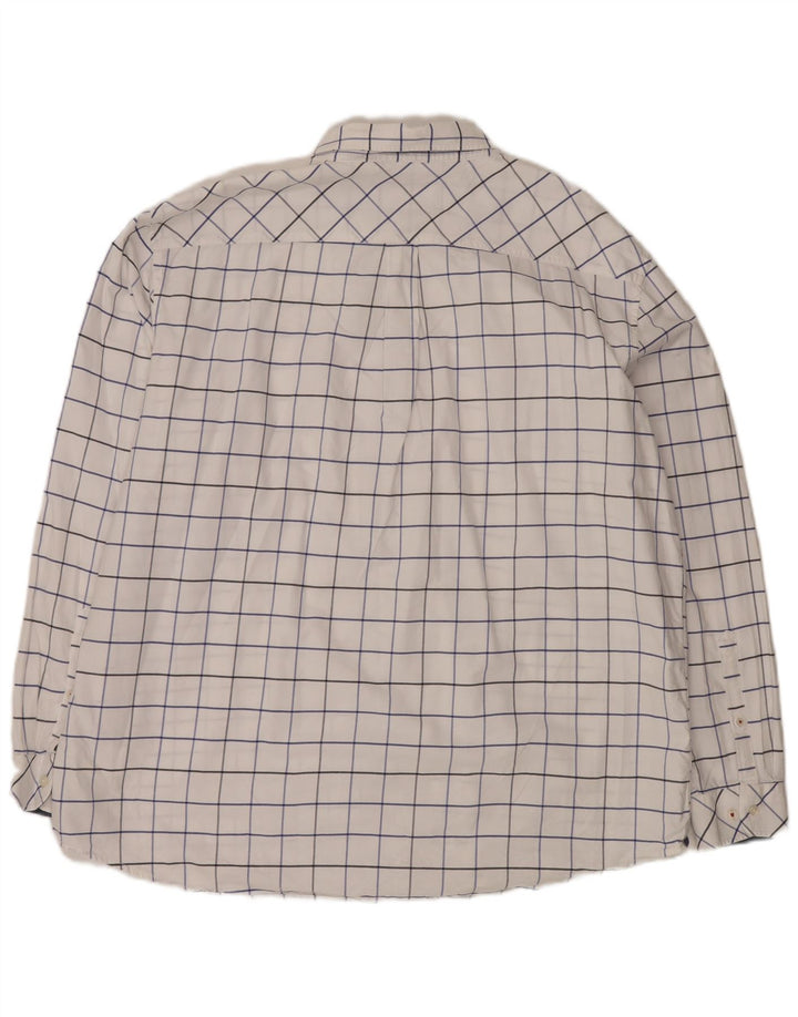 Camicia Joules da uomo vestibilità classica 3XL cotone a quadri bianchi