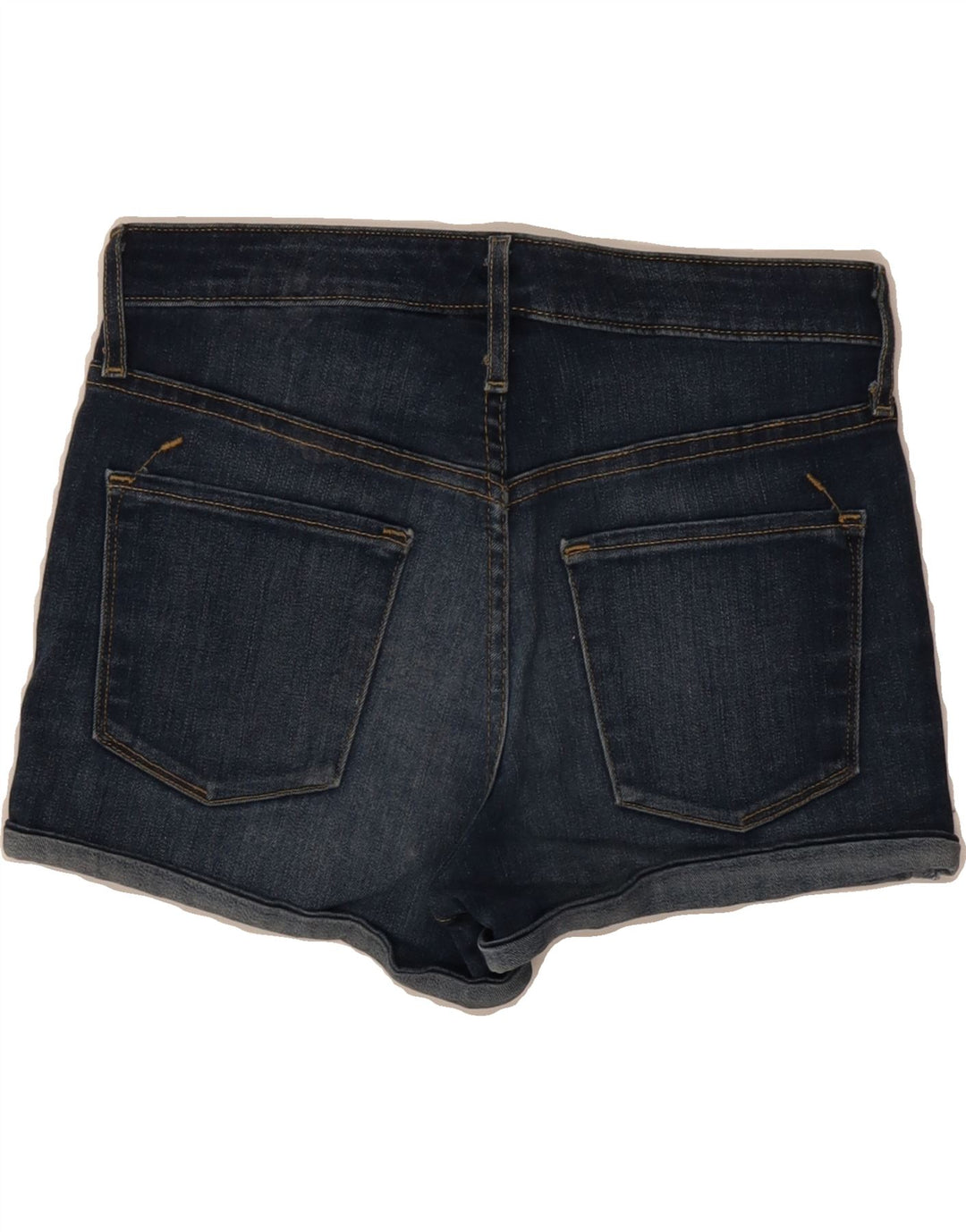 MOSSIMO Womens Power Stretch Denim Shorts US 4 Small W27 Navy Blue Vintage Mossimo and Second-Hand Mossimo from Messina Hembry 