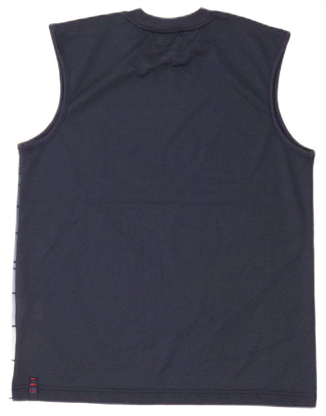 Umbro Canottiera trasparente da uomo in poliestere medio a righe blu navy