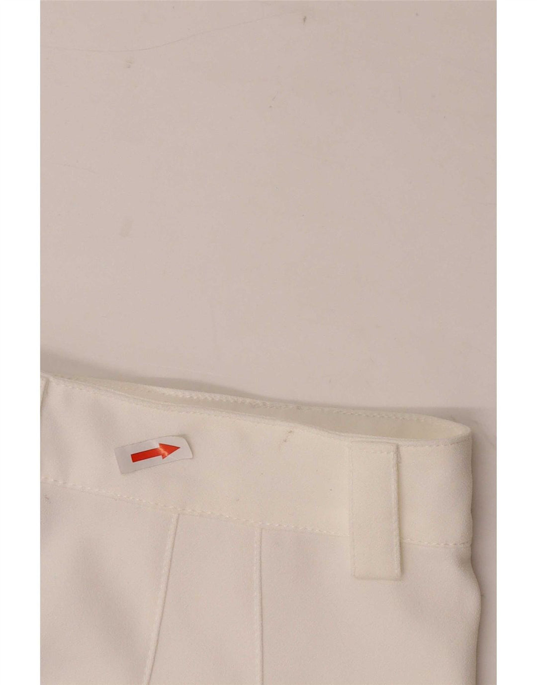 Pantaloni casual dritti da donna Zara piccoli W26 L32 poliestere bianco
