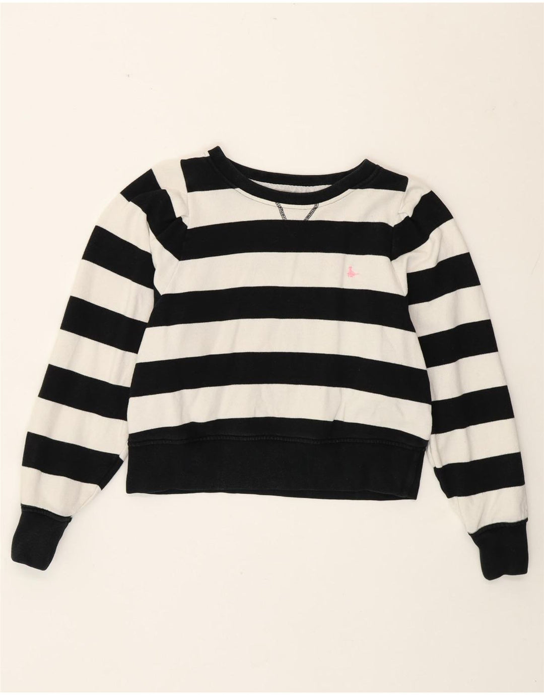 Felpa corta da donna Jack Wills UK 8 Small White Striped Nautical