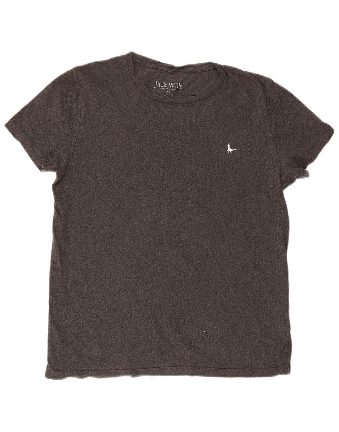 T-shirt da uomo Jack Wills Top in cotone grigio medio