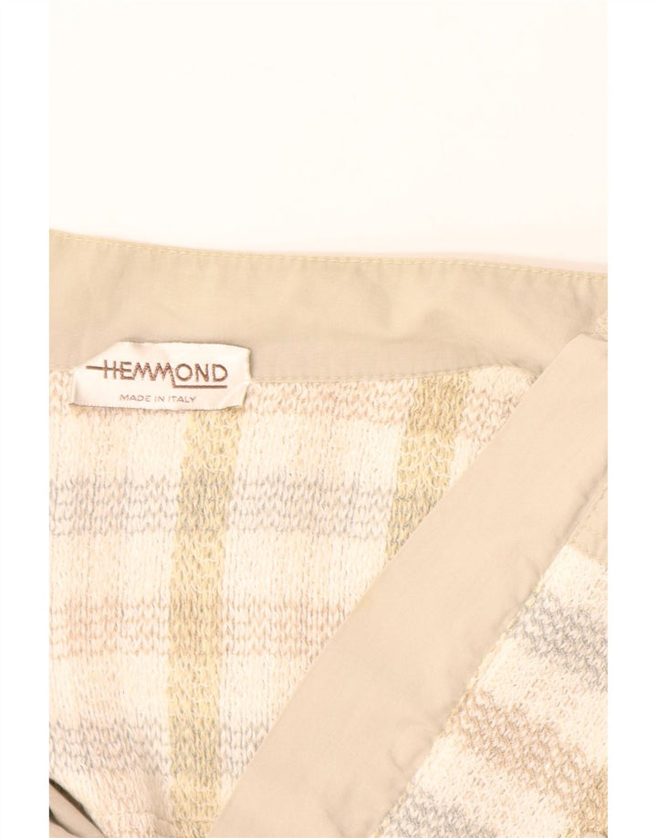 Giubbotto bomber da uomo HEMMOND UK 38 Cotone a quadri beige medio
