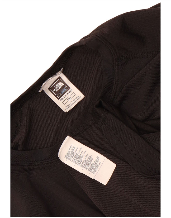 T-shirt grafica da uomo The North Face Top grande in poliestere nero