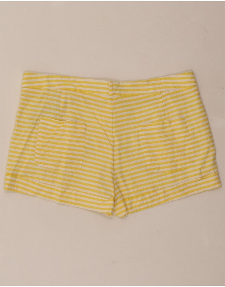 Pantaloni caldi da donna Zara piccoli W26 viscosa gessata gialla