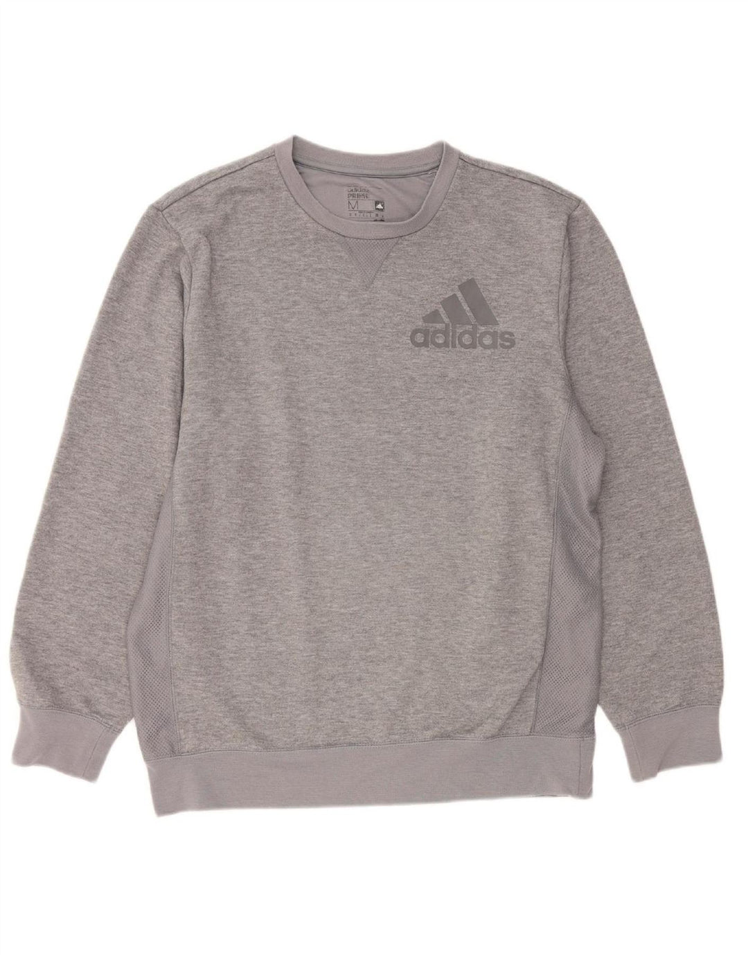 ADIDAS Mens Climalite Sweatshirt Jumper Medium Grey Polyester