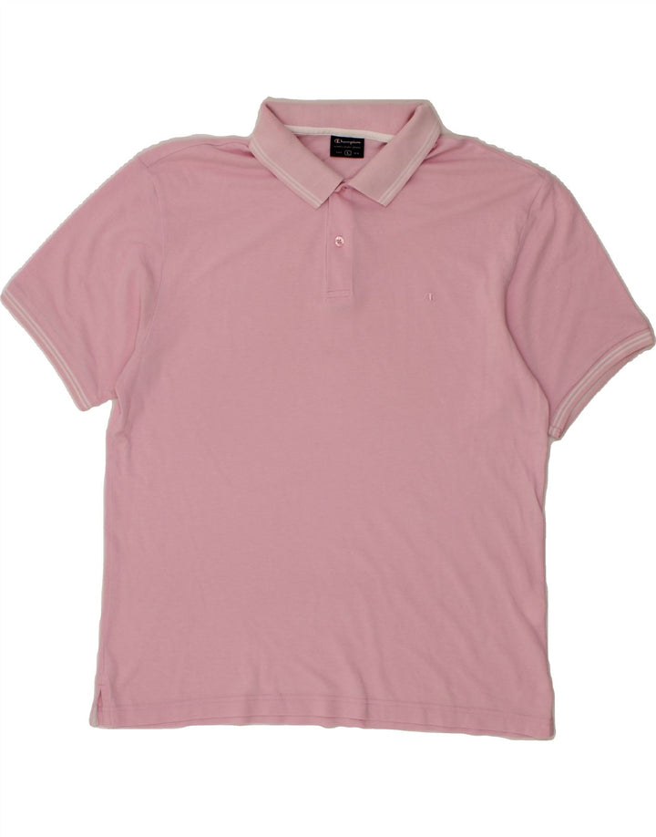CHAMPION Mens Polo Shirt Large Pink Vintage Champion and Second-Hand Champion from Messina Hembry 