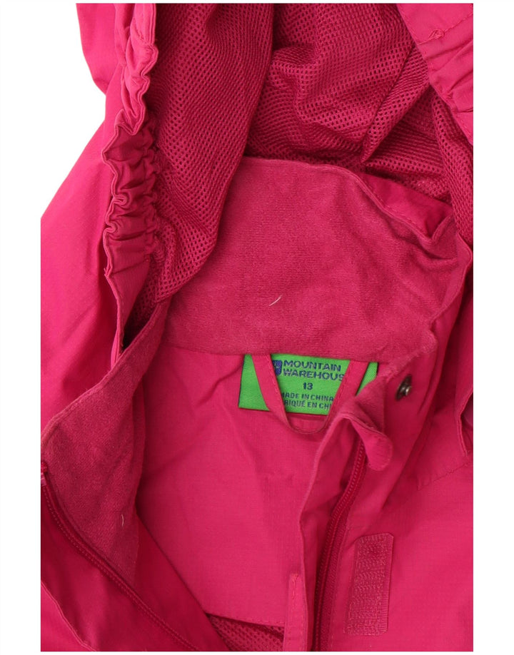Giacca a vento per ragazze Mountain Warehouse 12-13 anni Colorblock rosa