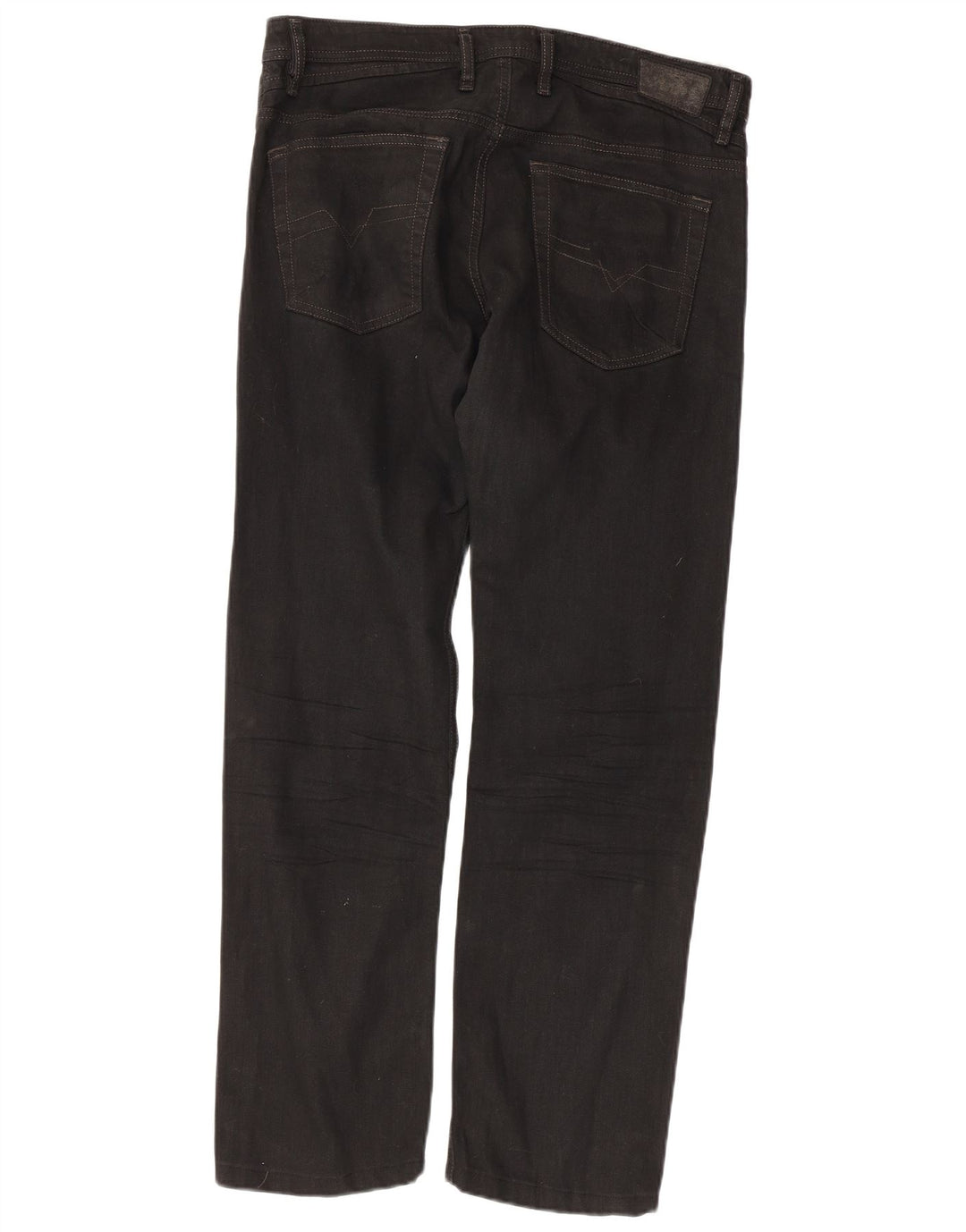 Jeans dritti da uomo Diesel W33 L29 cotone nero