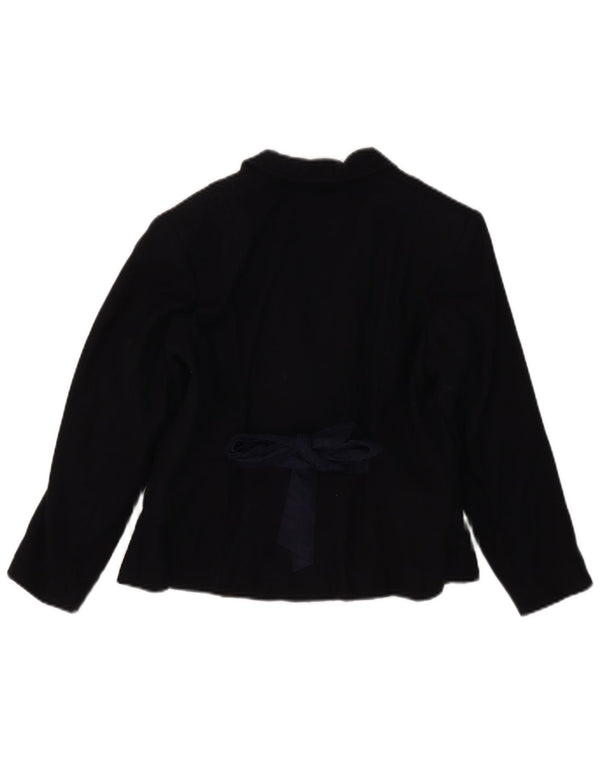 Giacca Blazer Doppiopetto Moschino Bambina 7-8 Anni Blu Navy Lana