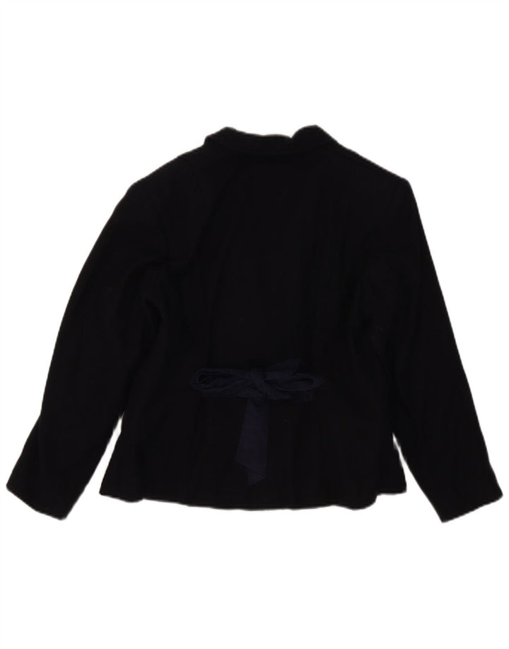 Giacca Blazer Doppiopetto Moschino Bambina 7-8 Anni Blu Navy Lana