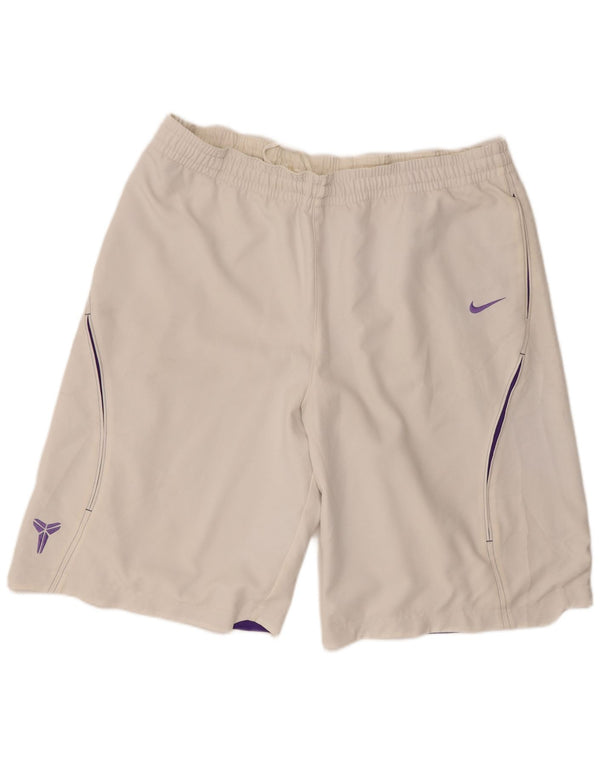 Pantaloncini sportivi Nike Dri Fit da uomo XL Poliestere bianco
