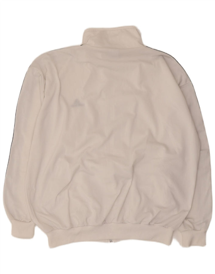 Giacca da tuta da uomo ADIDAS UK 44/46 Large Bianca