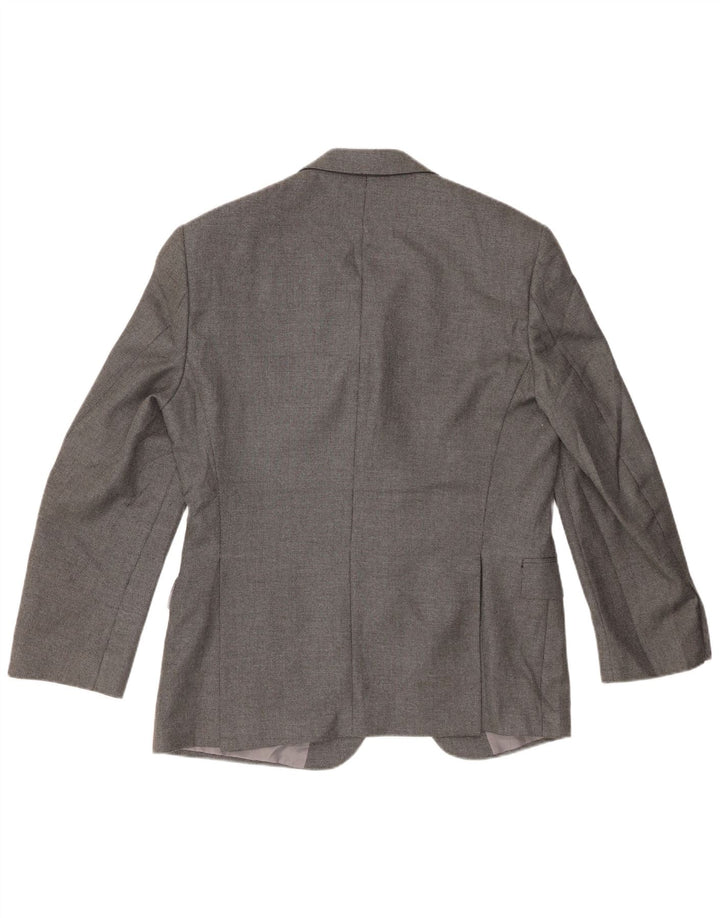 Giacca blazer a 2 bottoni Marks & Spencer da uomo UK 44 2XL poliestere grigio