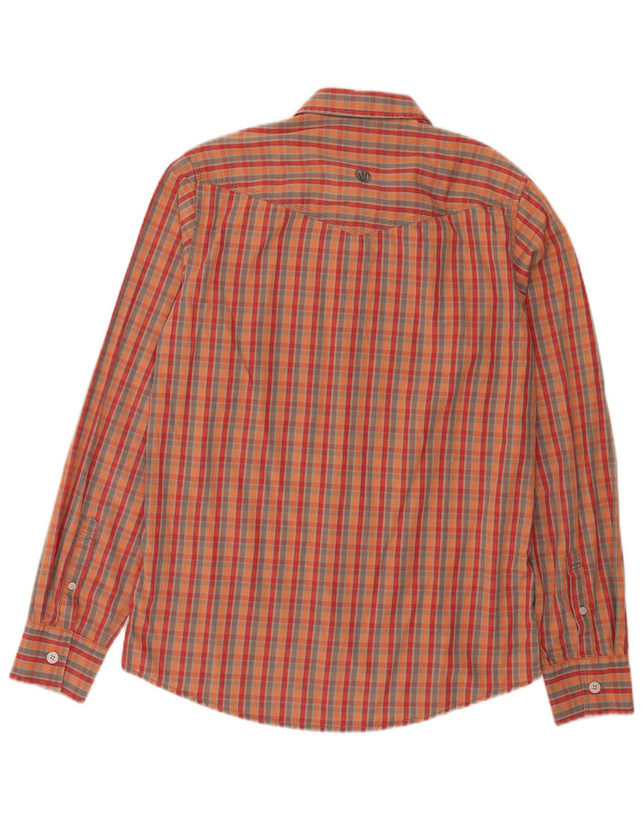 Camicia da uomo Fat Face Small in cotone a quadri multicolore