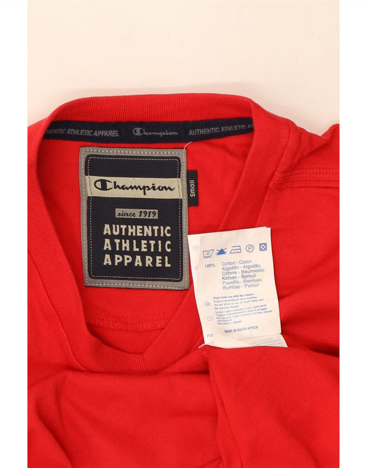 T-shirt da uomo Champion Top piccola rossa in cotone